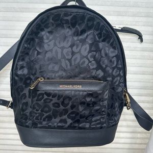 MICHAEL KORS leopard backpack